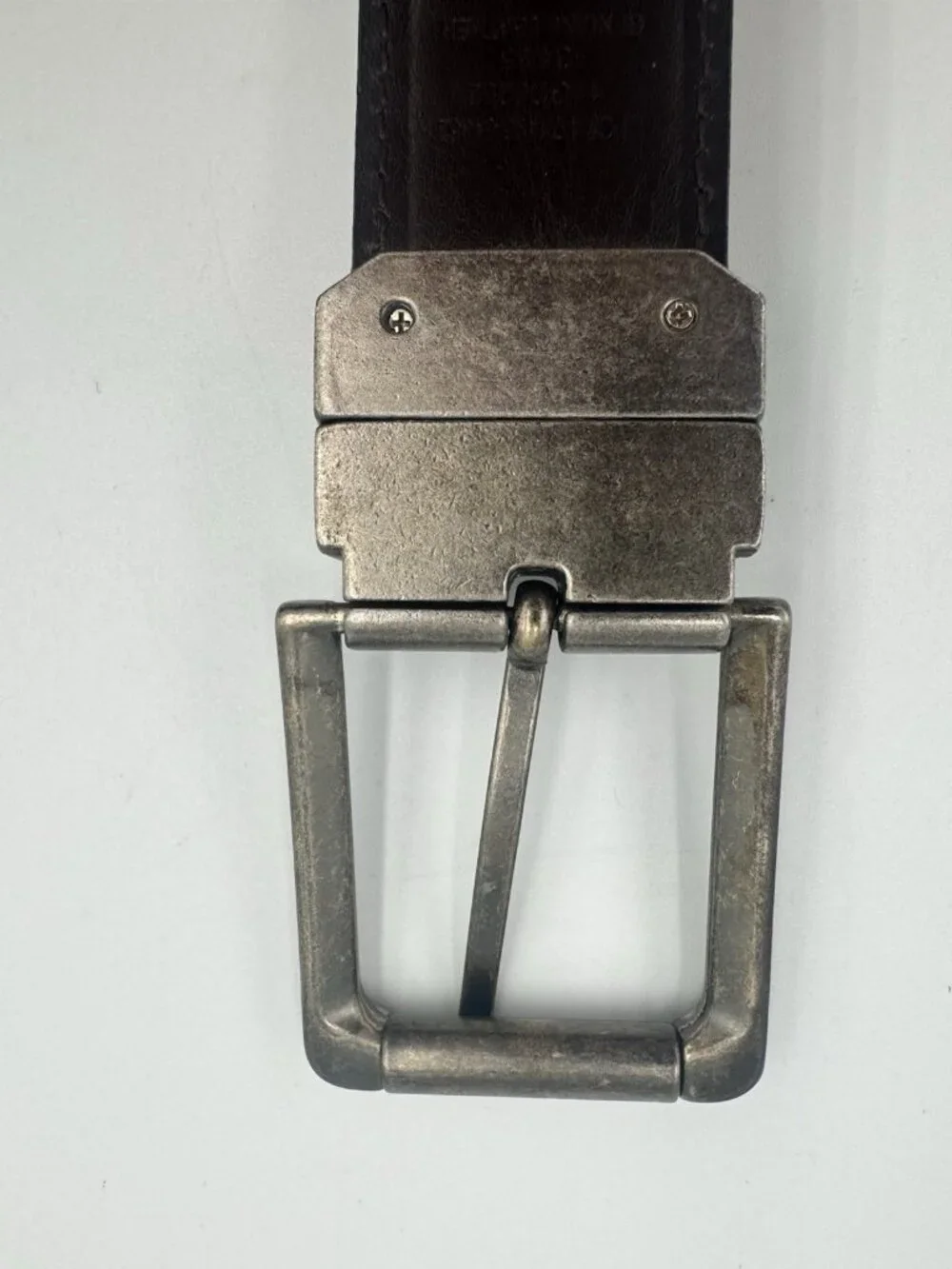 Dickies Reversible Leather Work Belt Black Brown